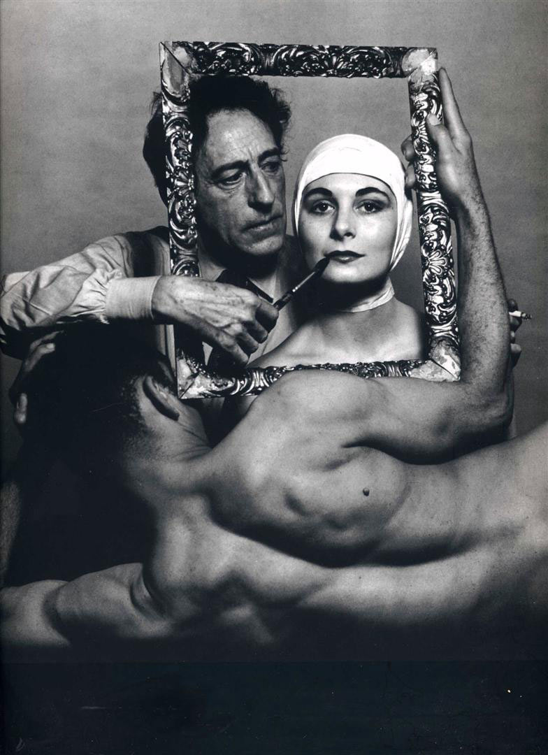 Philippe Halsman Cocteau ir Somair