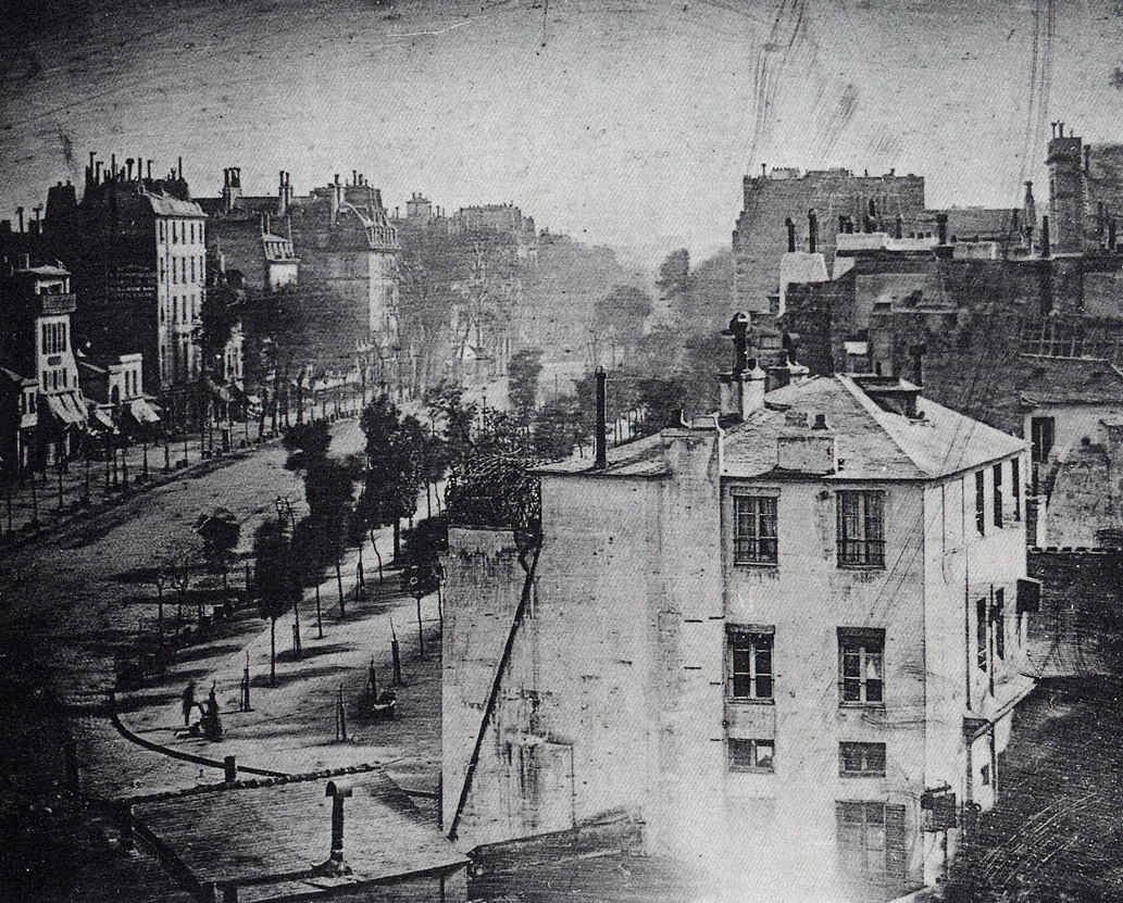Daguerre Boulevard du Temple 1838-1839