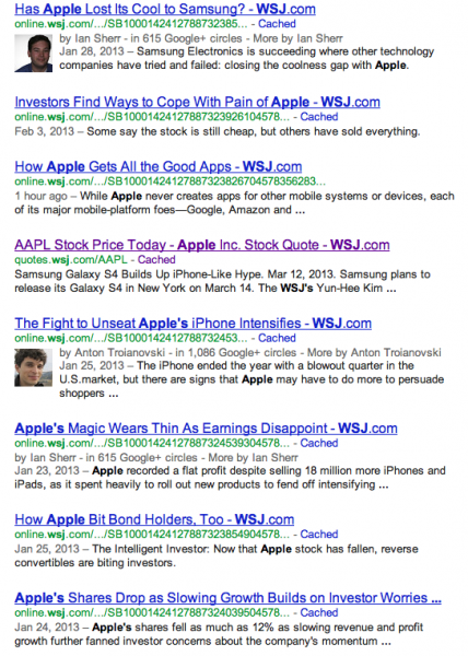 Wall Street Journal apie Apple