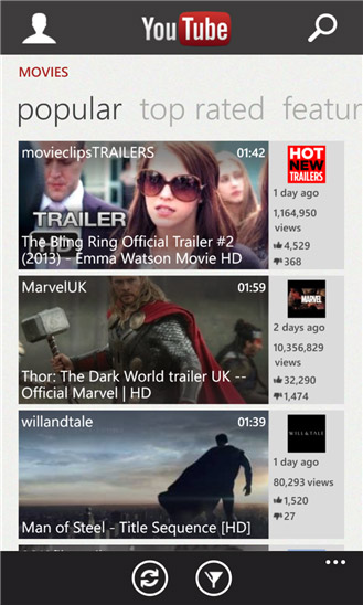 YouTube Windows Mobile